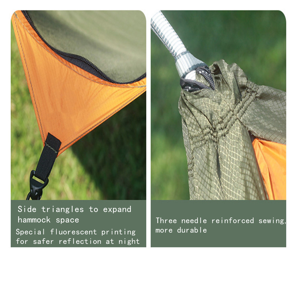Nuevos viajeros que acampan al - Camping Hammock With Mosquito Net Rainfly reseña y precio