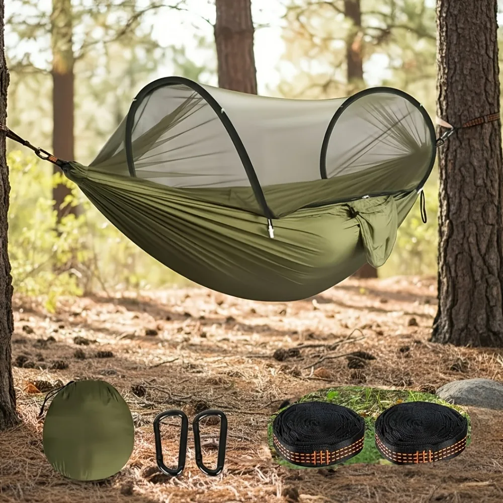 Hamaca de camping portátil, in - Double Hammock Portable Parachute Nylon reseña y precio