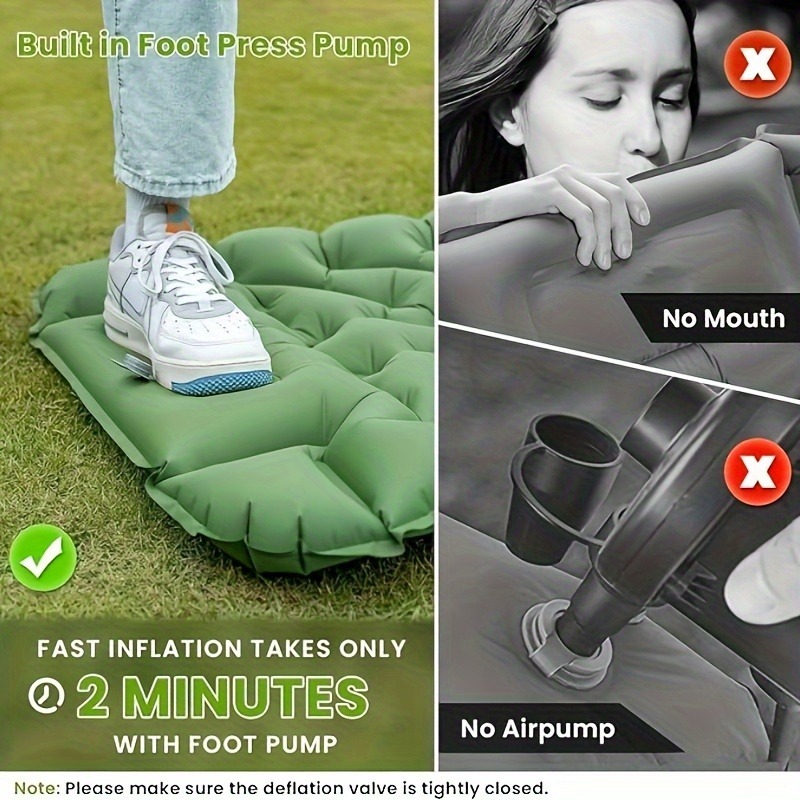Colchoneta Inflable Resistente - Inflatable Camping Sleeping Pad Pillow reseña y precio
