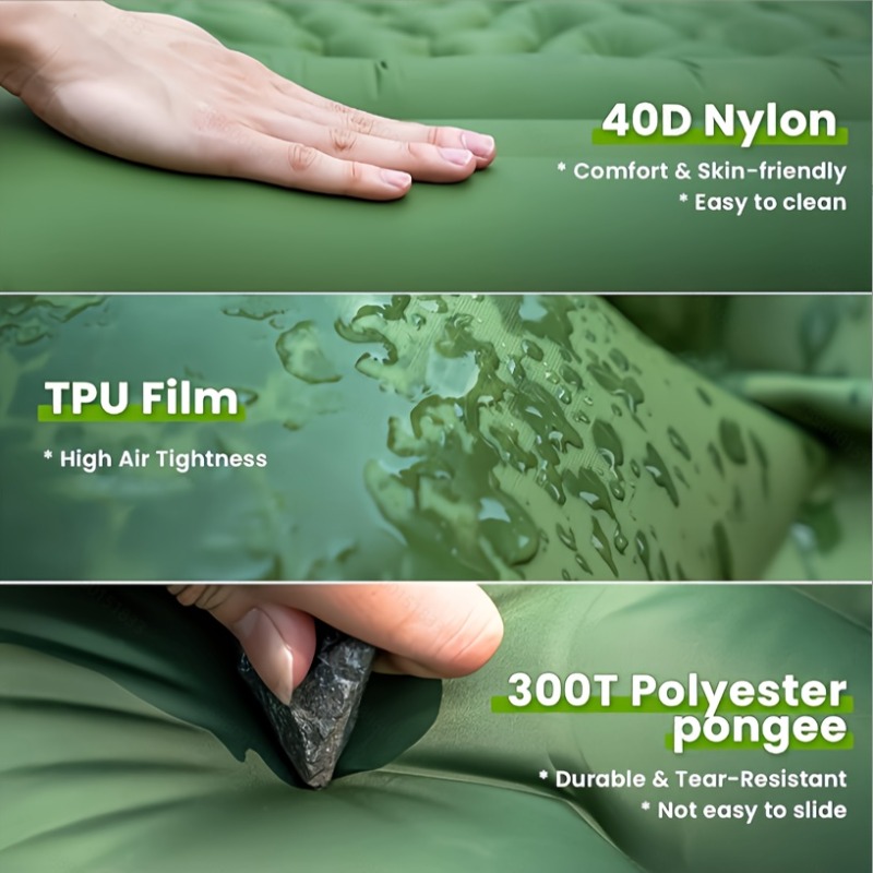 Colchoneta Inflable Resistente - Inflatable Camping Sleeping Pad Pillow reseña y precio