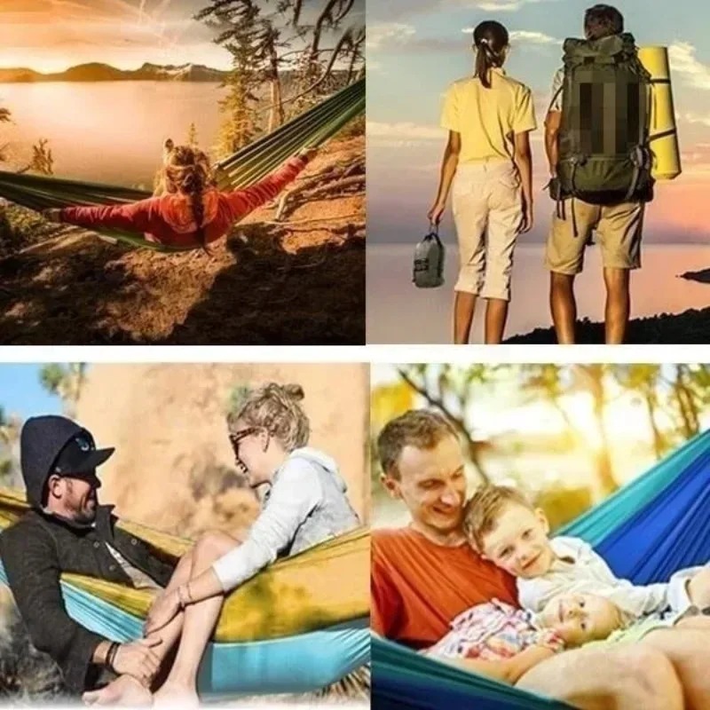 Hamaca de tela de paracaídas r - Double Hammock Portable Parachute Nylon reseña y precio