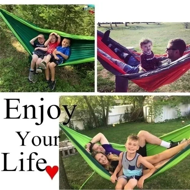 Hamaca de tela de paracaídas r - Double Hammock Portable Parachute Nylon reseña y precio
