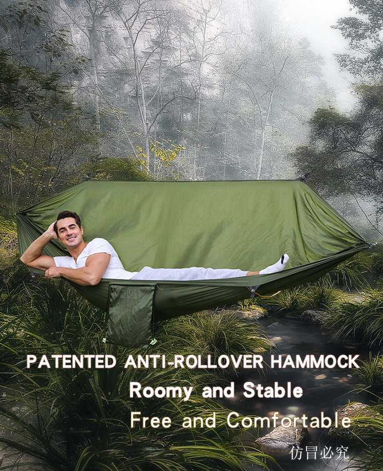 Hamacas de camping portátiles  - Double Hammock Portable Parachute Nylon reseña y precio
