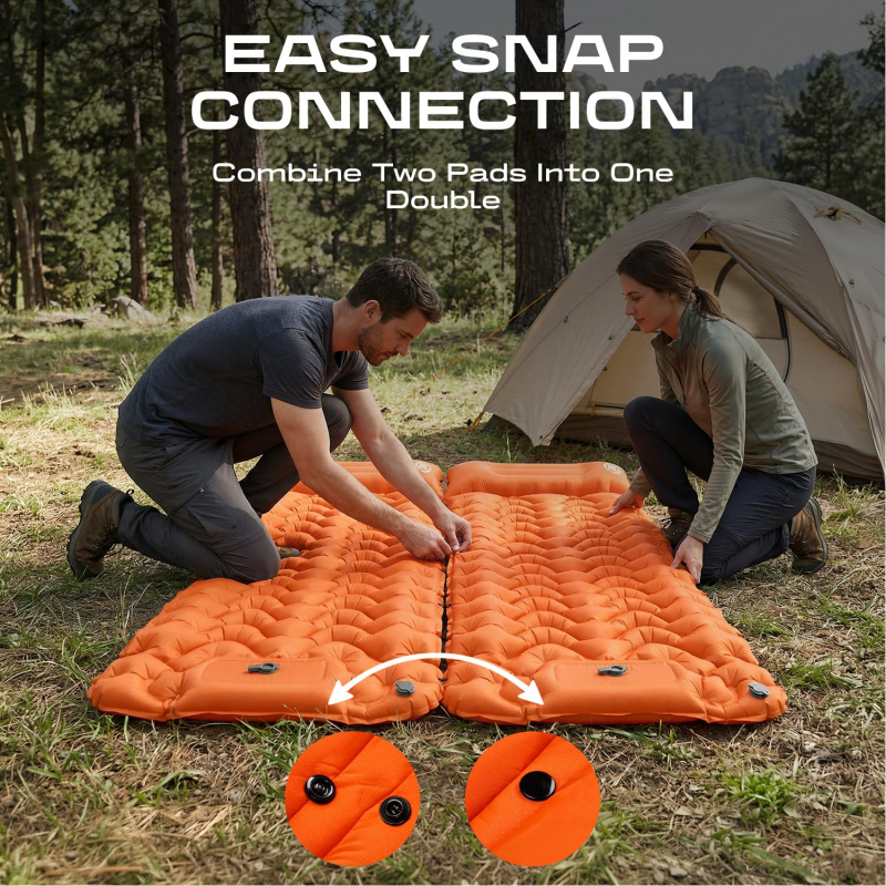 1 Juego de Colchón Inflable Gr - Inflatable Camping Sleeping Pad Pillow reseña y precio