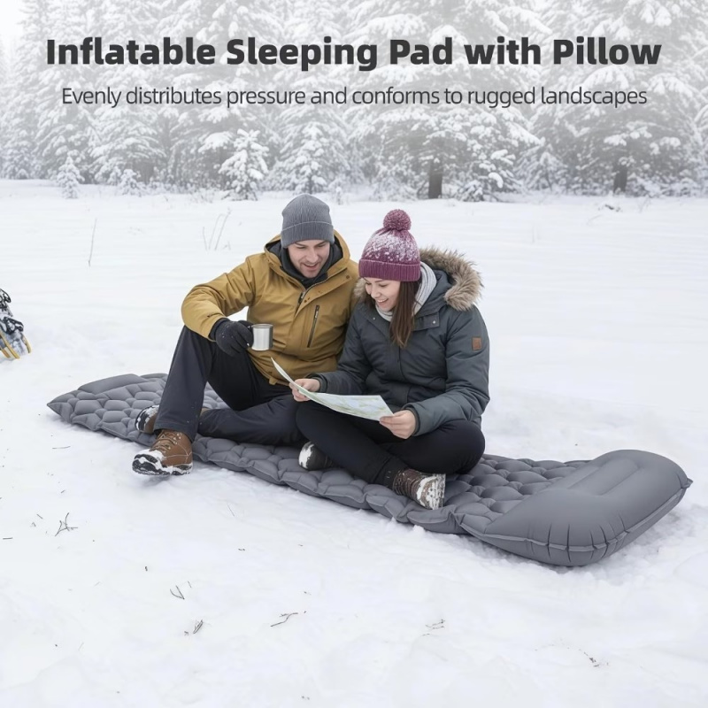 1 Juego de Colchón Inflable Gr - Inflatable Camping Sleeping Pad Pillow reseña y precio