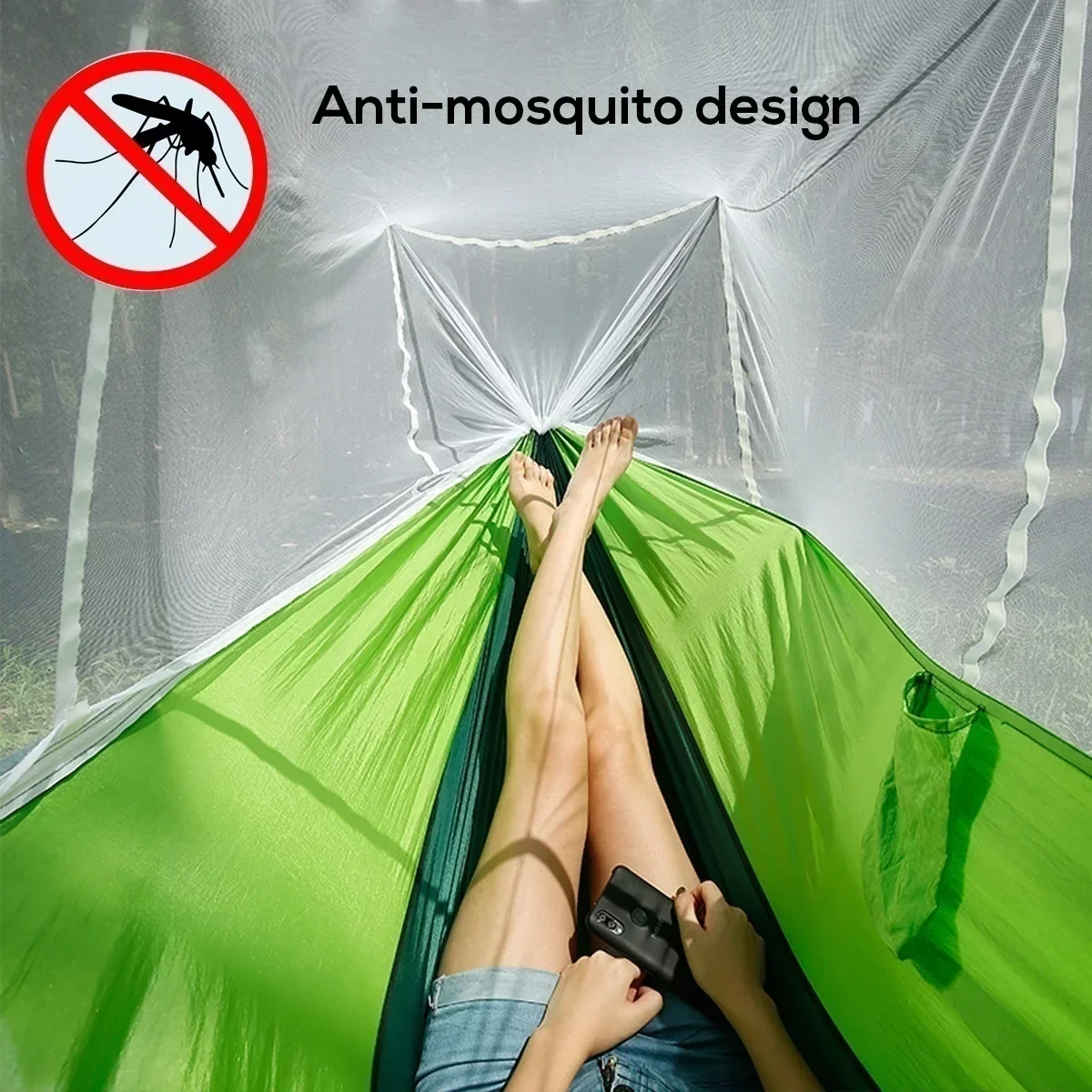 Hamaca con Mosquitera Doble Ul - Double Hammock Portable Parachute Nylon reseña y precio